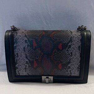 INC International Concepts Multicolor Snake Print Shoulder Bag